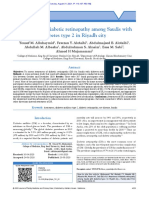 Awareness of Diabetic Retinopathy Among Saudis With Diabetes Type 2 in Riyadh City