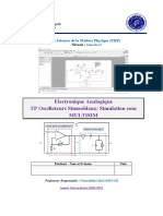 TP Oscillateurs Sinusoïdaux Multisim