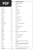 The Curse Glossary