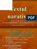 Concepte Operationale - Textul Narativ