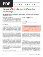 Historical Introduction To Capacitor Technology: F E A T U R E A R T I C L E