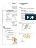 Learning Competency: Illustrate The Probability of Union of Two Events