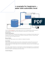 Ladder Logic Example For Beginners - Over Head Water Tank Automatic Level Control