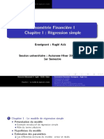 Chapitre I Regression Simple 2015 2016