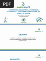 Guía Práctica Clínica para La Prevención, Diagnóstico y Tratamiento de La Ideación Conducta Suicida