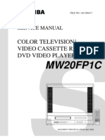 Toshiba-Mw20fp1c - TV+VCR+DVD Video Player SM