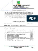 Cit 3201 Database Systems