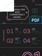 Job Analysis and Competency Model