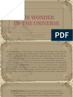 The Wonder of Universe (Philosophy)