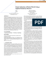 Morphological Cluster Induction of Bantu Words Using 