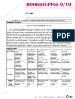 Bookkeeping 9/10: Performance Task First Quarter