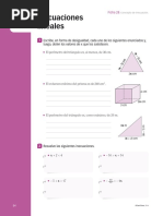 Inecuaciones Lineales: Ficha 28