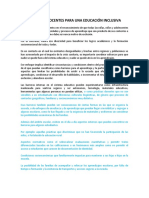 Practicas Docentes para Una Educación Inclusiva