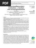 Understanding Project Evaluation - Haas&Guzman 2019