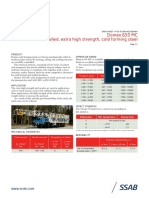 Domex 650 MC Hot Rolled, Extra High Strength, Cold Forming Steel