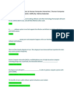 UGRD-IT6200 Introduction To Human Computer Interaction / Human Computer Interaction (QUIZ 1 & QUIZ 2 100%) By: Nefuta Dalandan