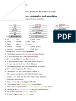 Adjectives: Comparative and Superlative