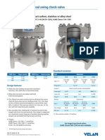 Quick Sheet: API 594 Cast Steel Swing Check Valve