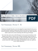 An Analysis of Shakespeare's The Winter's Tale' Act 3 - Chanelle Katsidzira