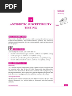 Antibiotic Susceptibility Testing: Notes