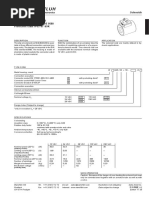 Solenoid Coil W.E45/23 X 50 in Accordance With DIN VDE 0580 Protection Class IP 65 / 67 / 69K