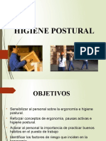 Riesgo Ergonomico - Higiene Postural