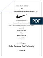 A Study On Marketing Strategies of Nike in Lucknow City