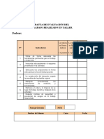 Pauta de Evaluación Trabajo en Taller 2021