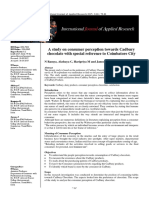 A Study On Consumer Perception Towards Cadbury Chocolate With Special Reference To Coimbatore City