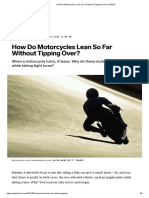 How Do Motorcycles Lean So Far Without Tipping Over - WIRED