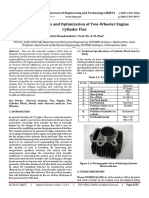 Thermal Analysis and Optimization of Two-Wheeler Engine Cylinder Fins