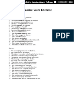 Active and Passive Voice Exercise: Answers