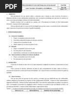 Ações Corretivas e Preventivas - Procedimento