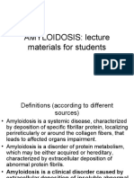 AMYLOIDOSIS: Lecture Materials For Students