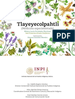 Libro Tlayeyecolpahtli Plantas - Sanadoras INPI