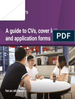 A Guide To CVS, Cover Letters and Application Forms: Careers