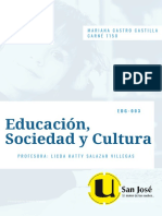 Educación Sociedad y Cultura