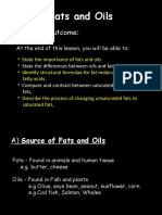 Fats and Oils