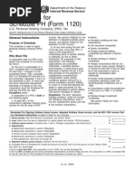 US Internal Revenue Service: I1120sph - 1994