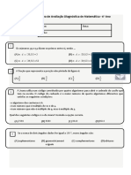 Teste Diagnóstico 6º Ano