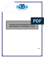 1 - Partis Politiques Et Systeme de Partis Au BF