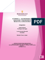 Actividad 3. Embarazo El Embarazo en Adolescentes Como Factor de Riesgo