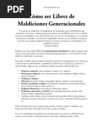 Cómo Ser Libres de Maldiciones Generacionales