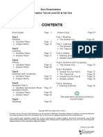 Euro Examinations Practice Test Level B2 Set One