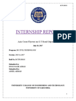 Internship Report: Aziz Cross Flyover On G.T Road Gujranwala