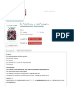 Les Éditions Transcontinental - Démarrage D'entreprise - de L'intuition Au Projet D'entreprise