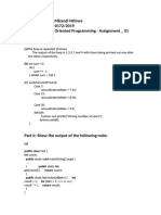 Name: Jeremiah Mbandi Nthiwa REG NO: SCT212-0172/2019 BIT 2115: Object Oriented Programming - Assignment - 01