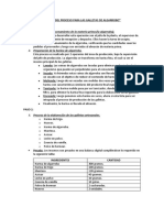 Etapas Del Proceso para Las Galletas de Algarrobo