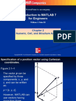 Introduction To MATLAB 7 For Engineers: Numeric, Cell, and Structure Arrays