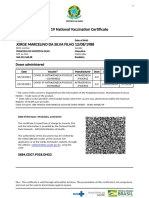 Covid 19 National Vaccination Certificate: Doses Administered